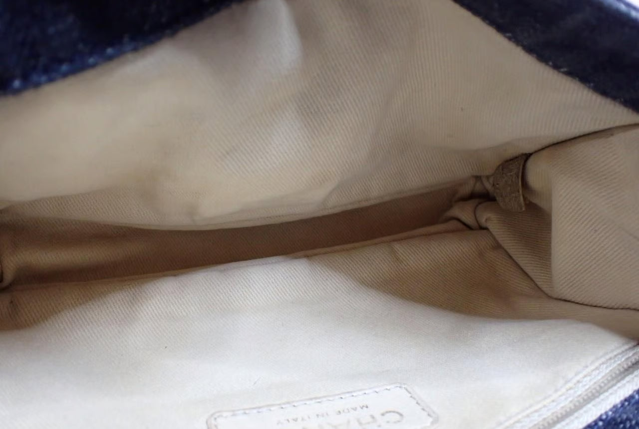 Chanel 2006 Night Flight Denim Shoulder Bag Limited Edition