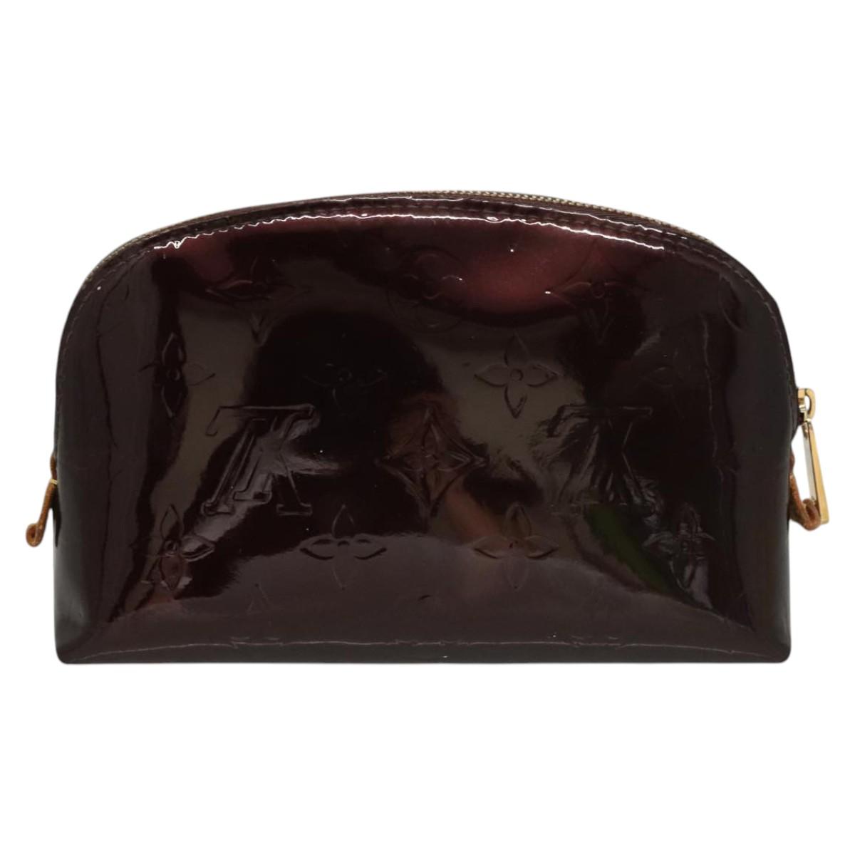 Louis Vuitton Monogram Vernis Cosmetic Pouch Amarante