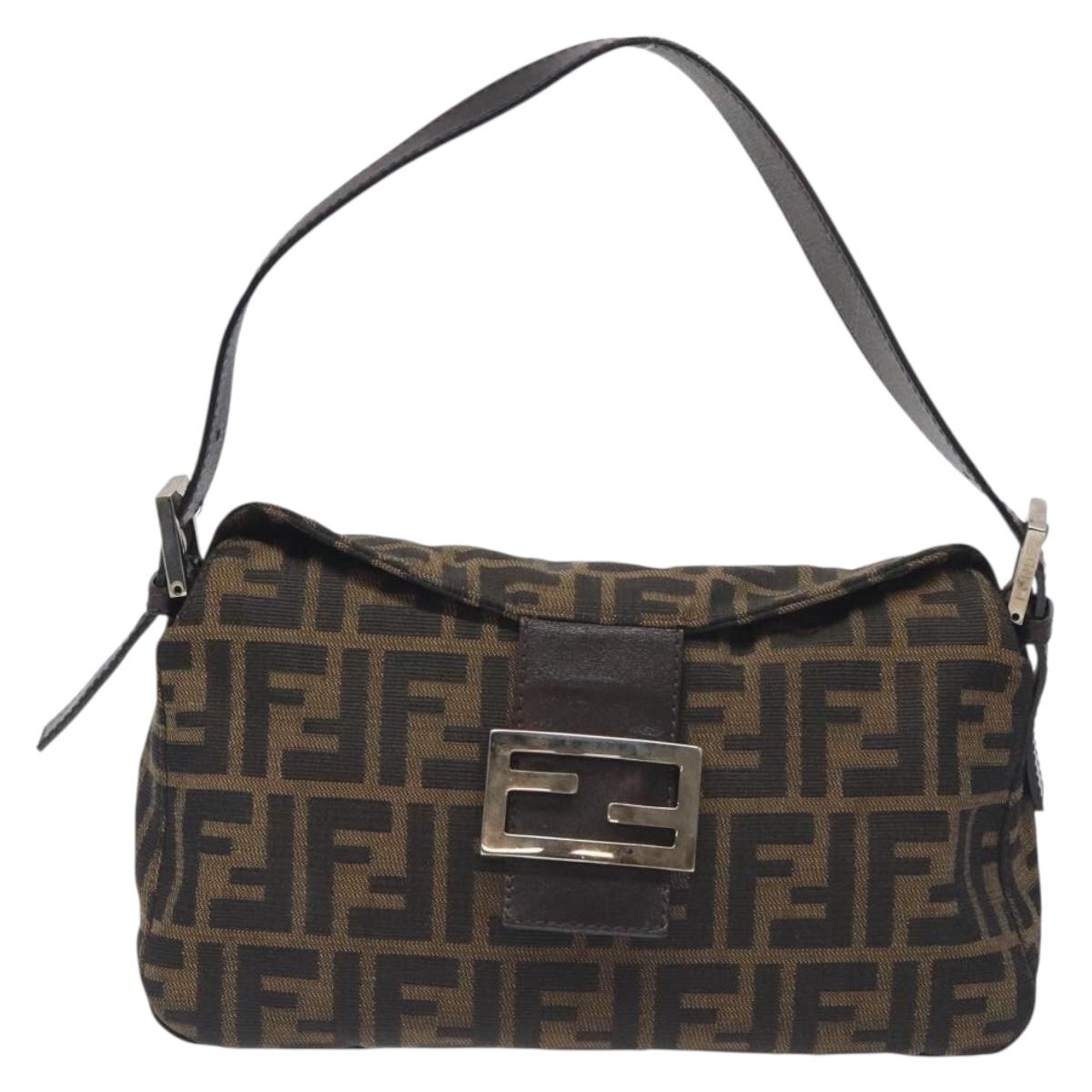 FendiI Zucca Canvas Baguette