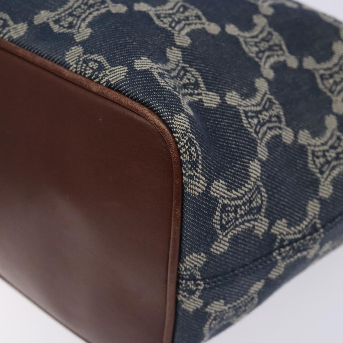 Celine Macadam Denim Shoulder Bag Denim
