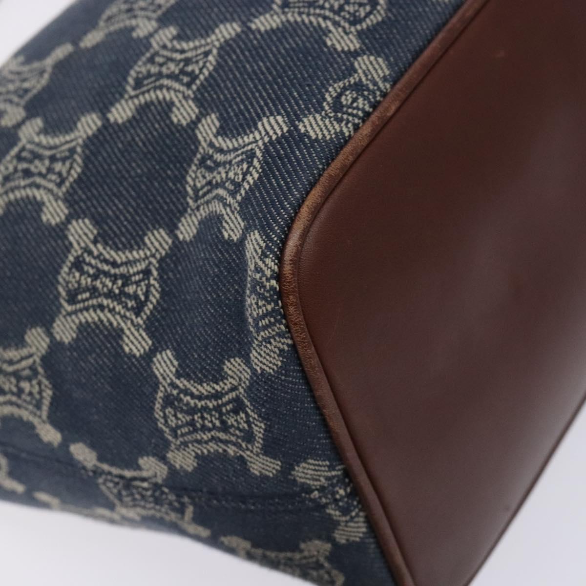 Celine Macadam Denim Shoulder Bag Denim