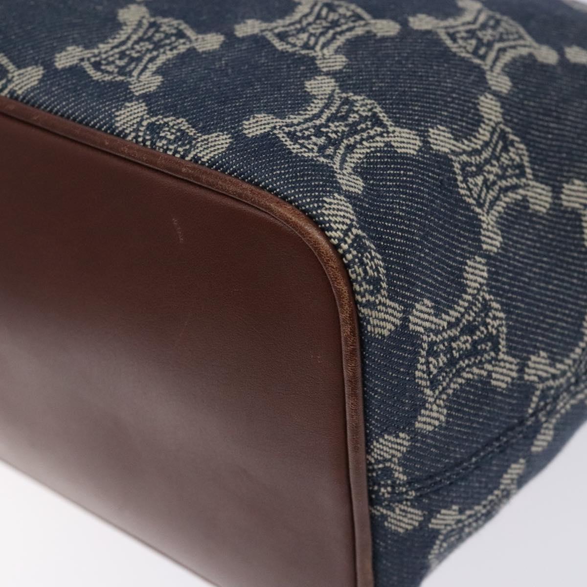 Celine Macadam Denim Shoulder Bag Denim