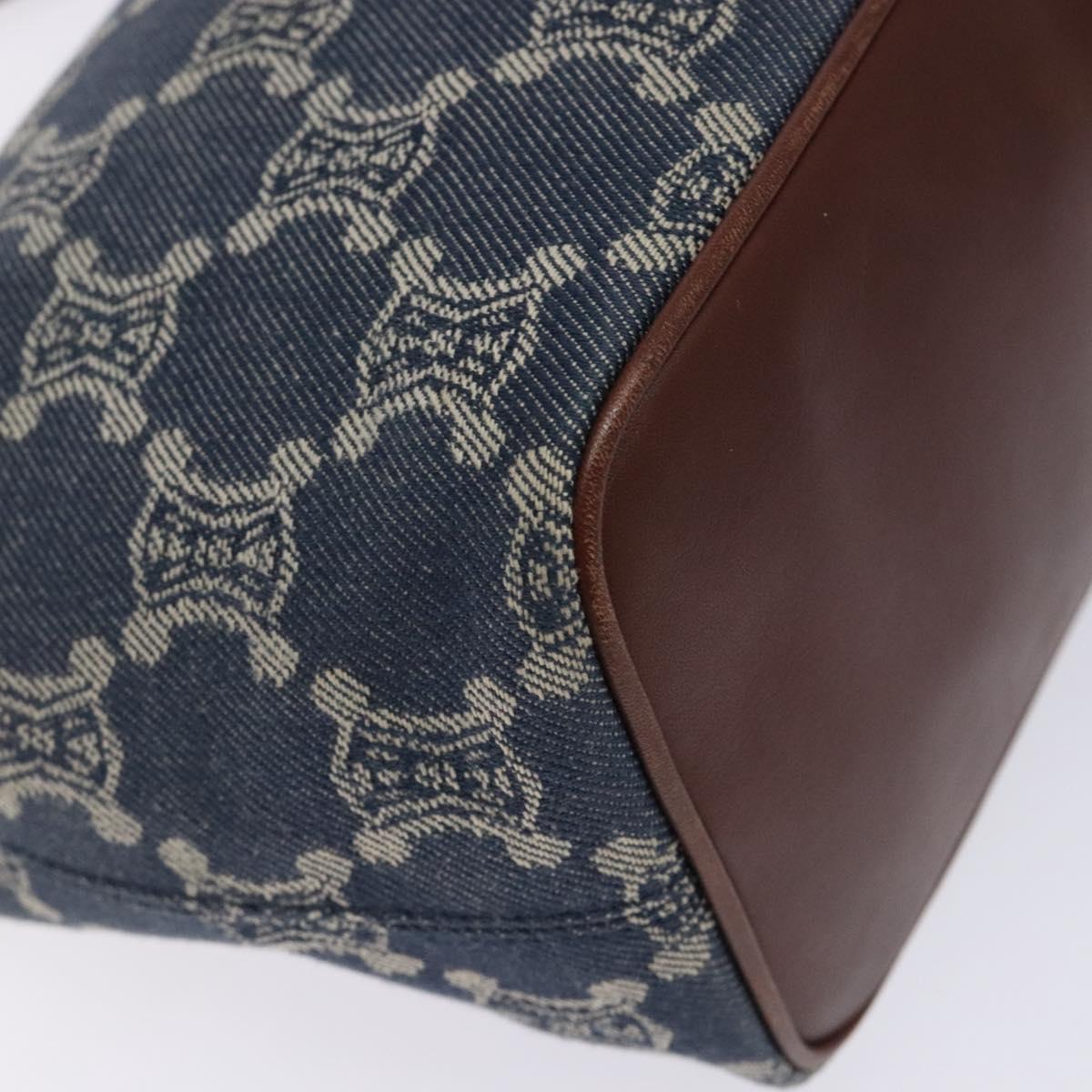 Celine Macadam Denim Shoulder Bag Denim