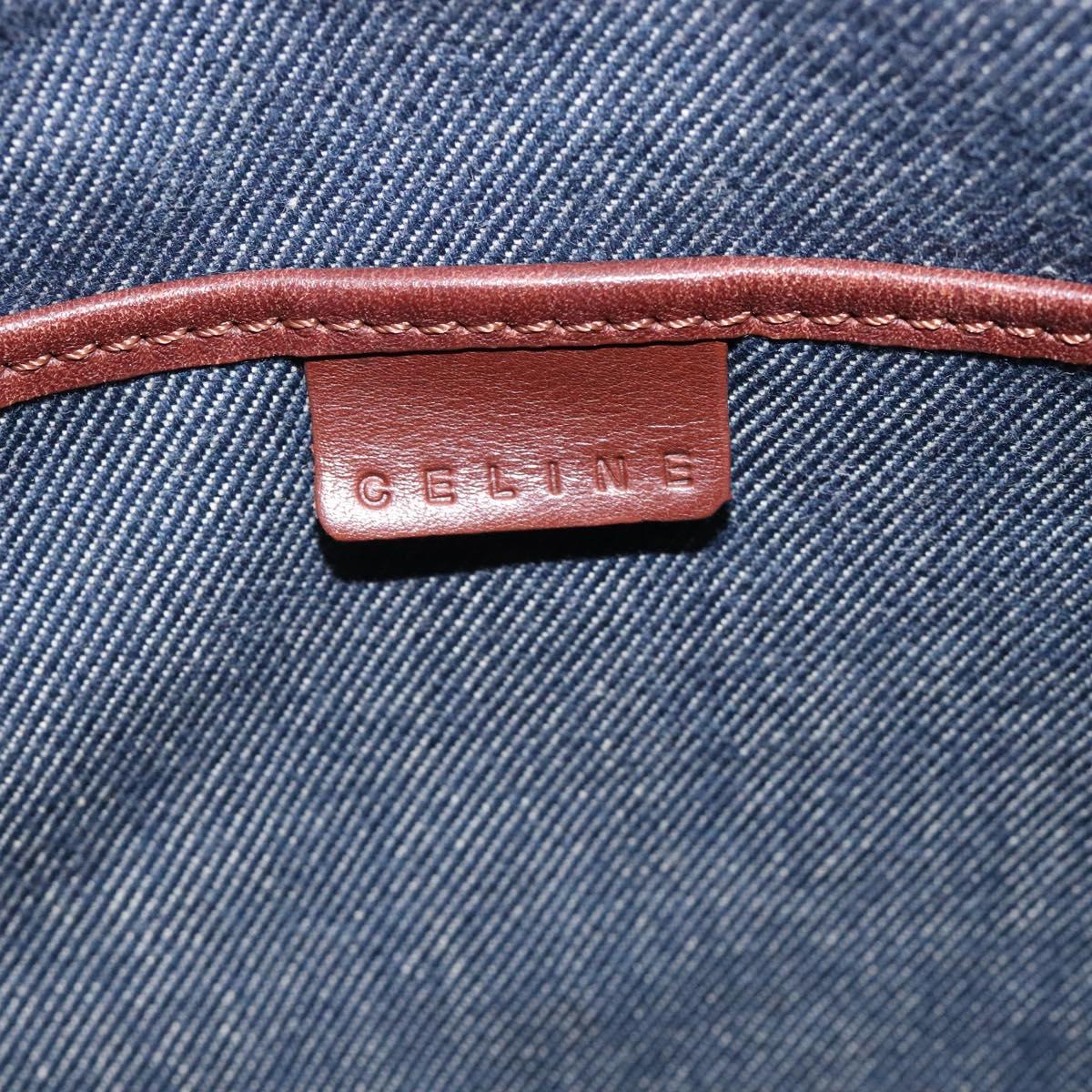 Celine Macadam Denim Shoulder Bag Denim