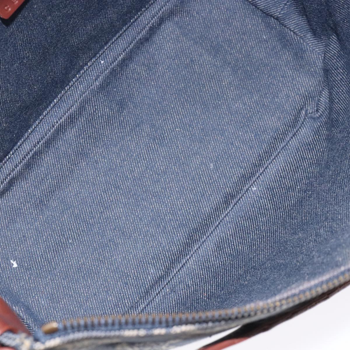 Celine Macadam Denim Shoulder Bag Denim