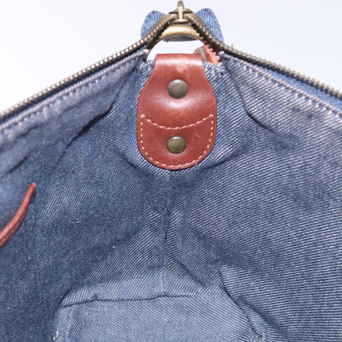 Celine Macadam Denim Shoulder Bag Denim