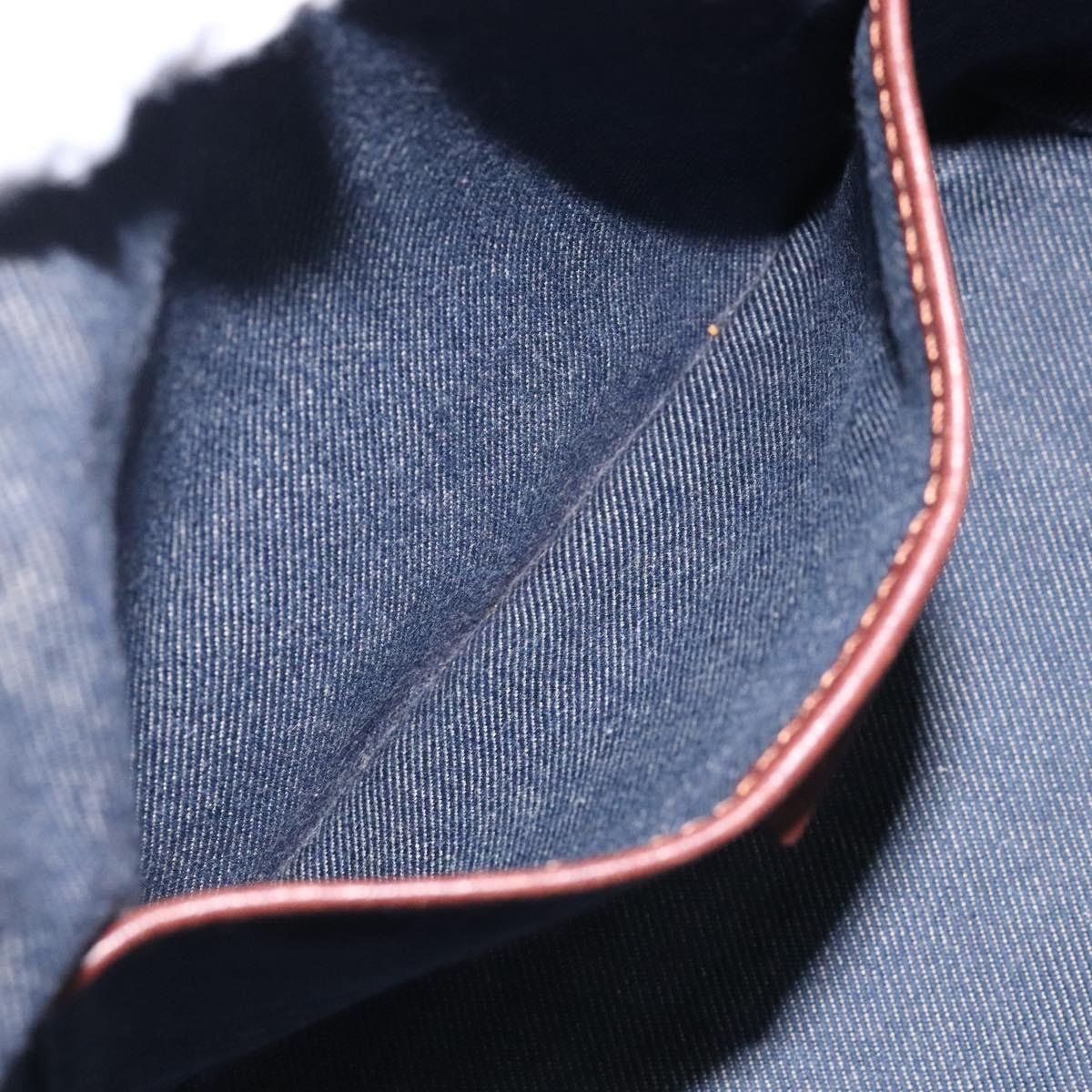 Celine Macadam Denim Shoulder Bag Denim