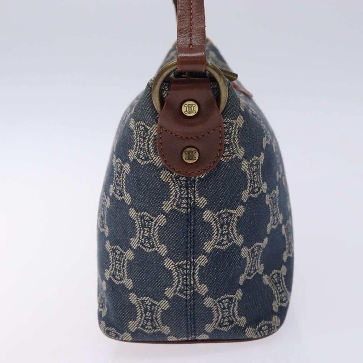 Celine Macadam Denim Shoulder Bag Denim
