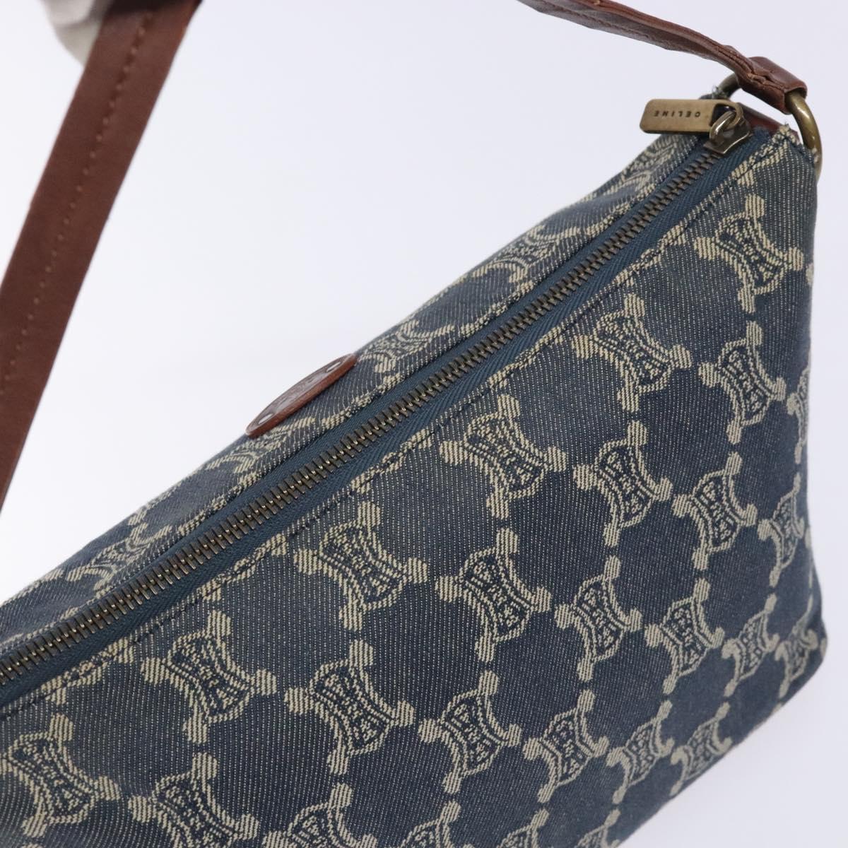 Celine Macadam Denim Shoulder Bag Denim