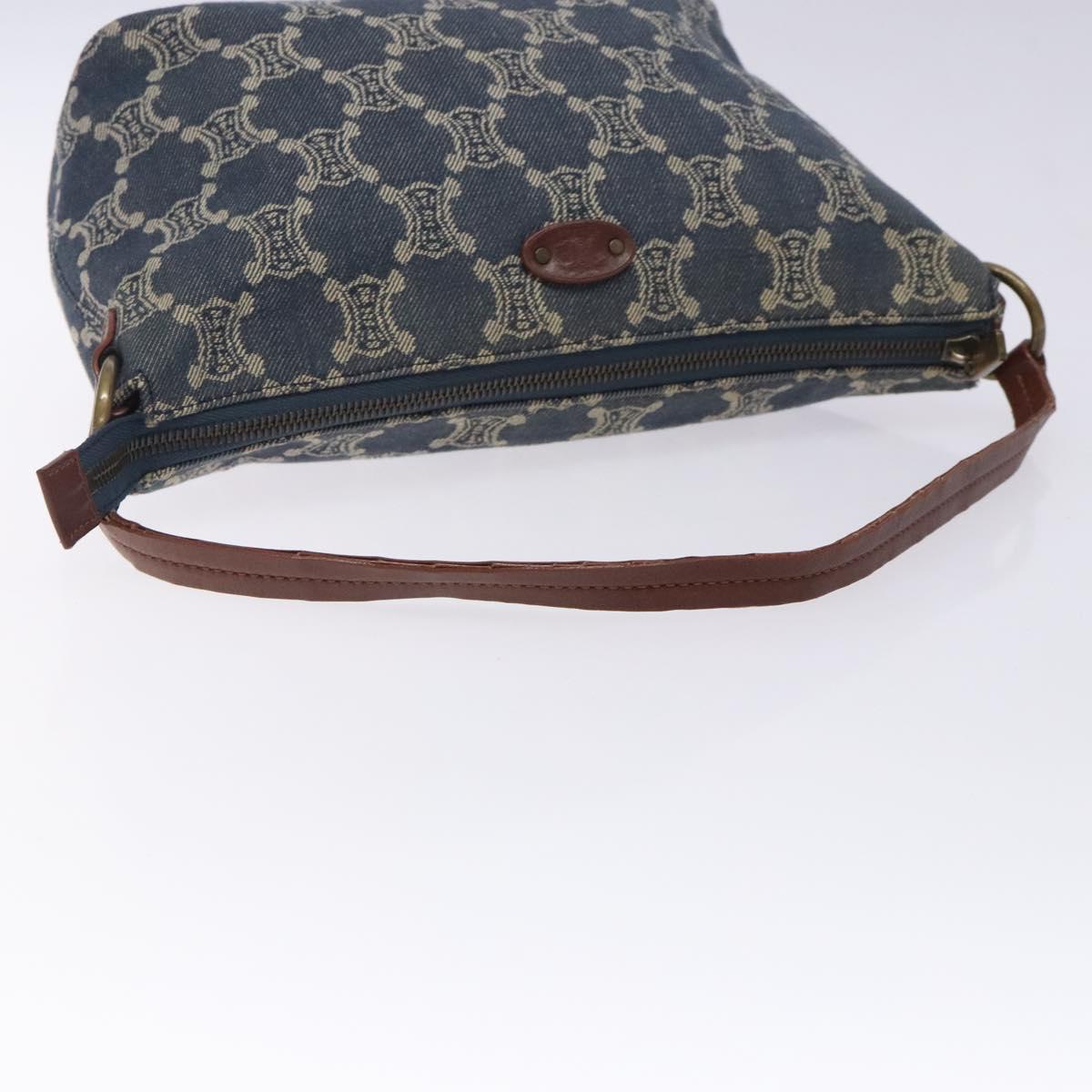 Celine Macadam Denim Shoulder Bag Denim