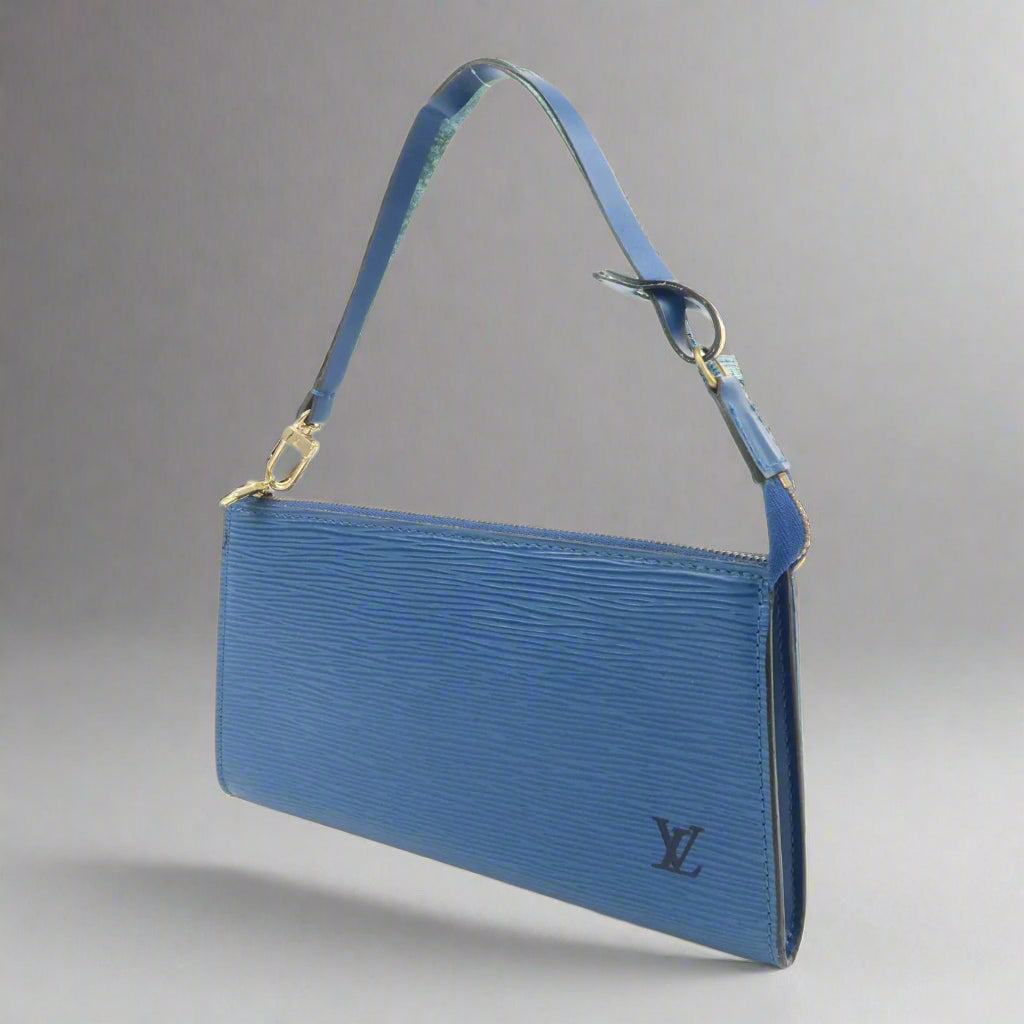 Louis Vuitton Epi Pochette Blue