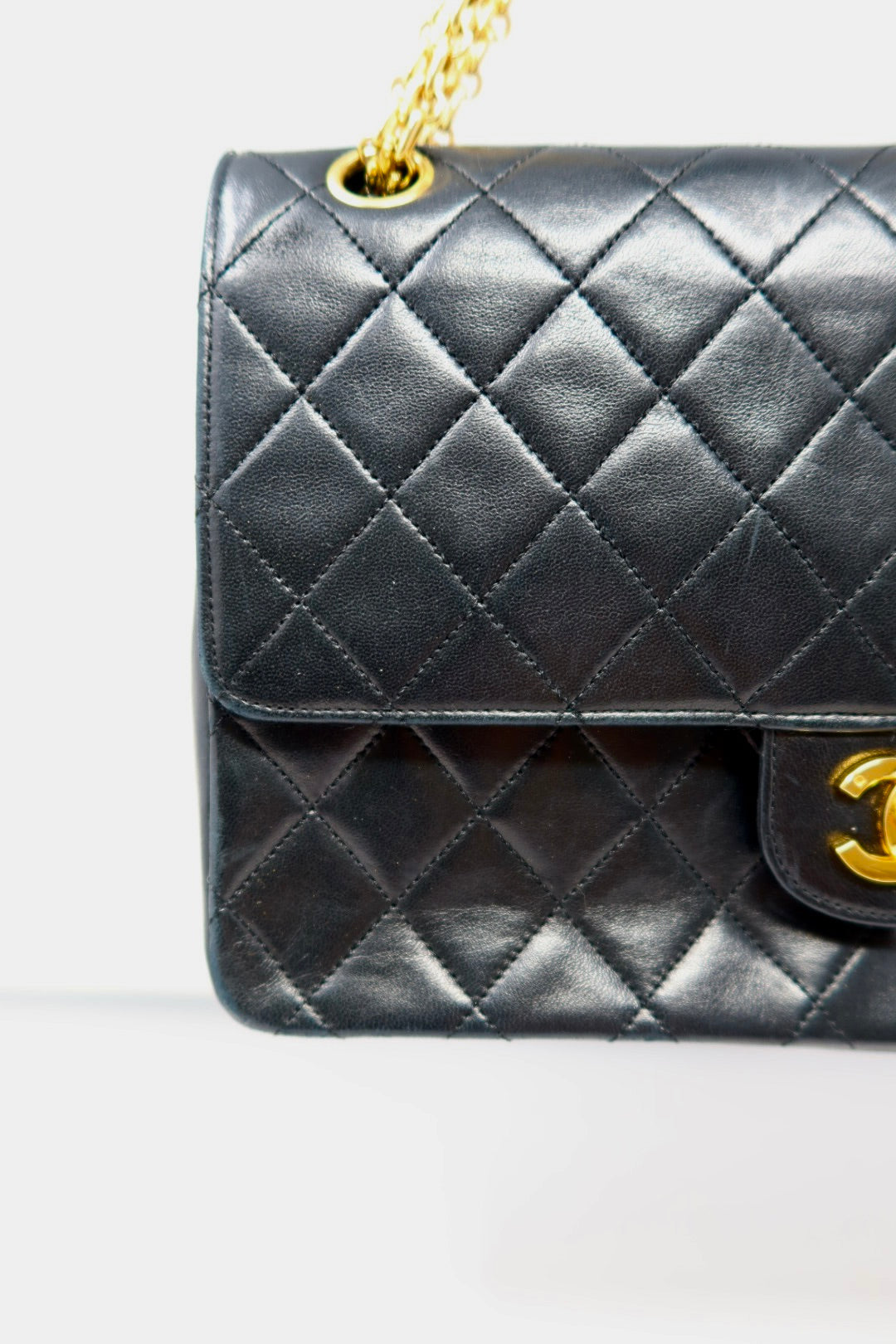 Chanel Classic Double Flap Black Matelassé Lambskin