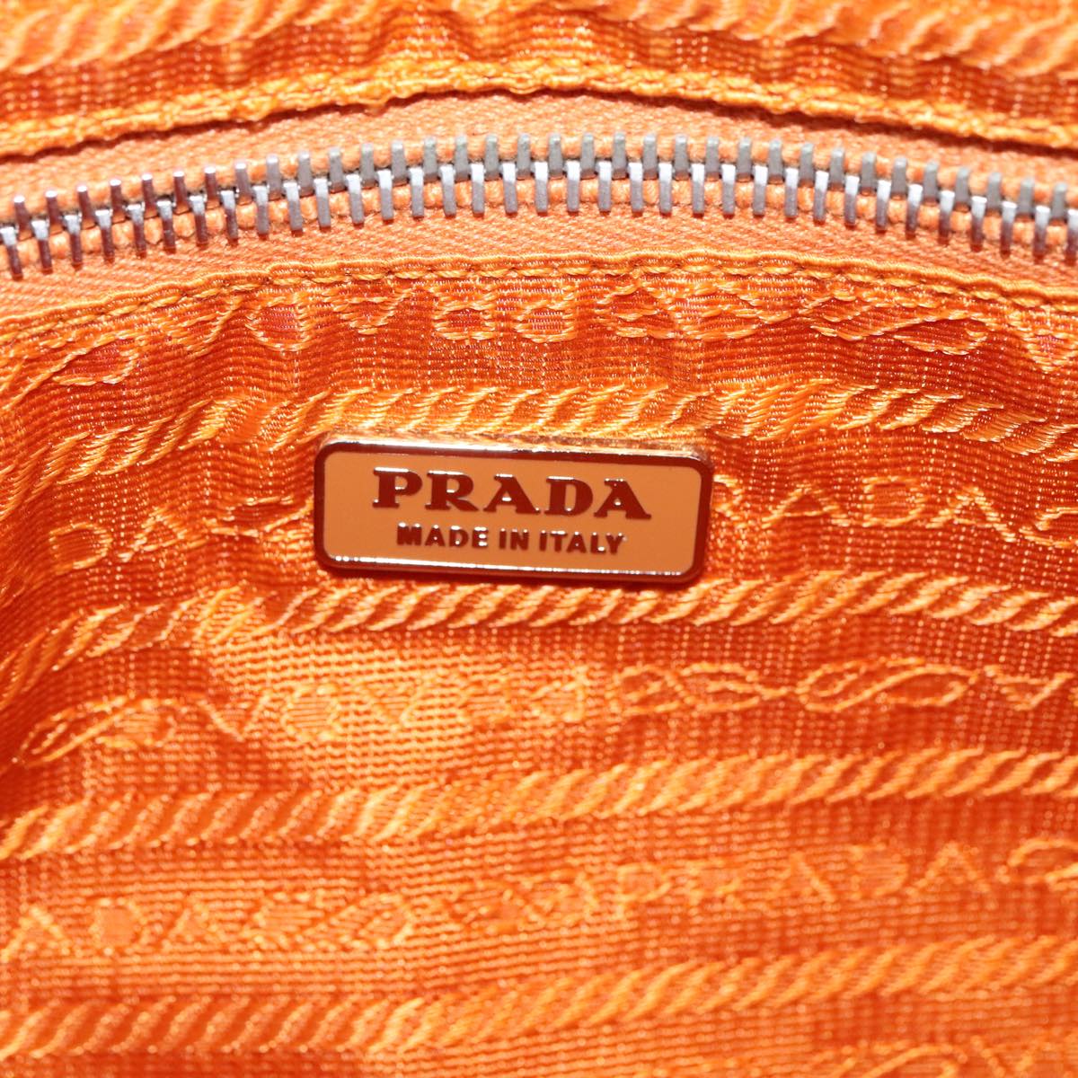 Prada Shoulder Bag Nylon Orange
