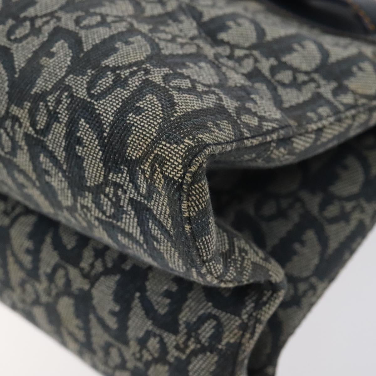 Christian Dior Trotter Canvas Hand Bag Navy