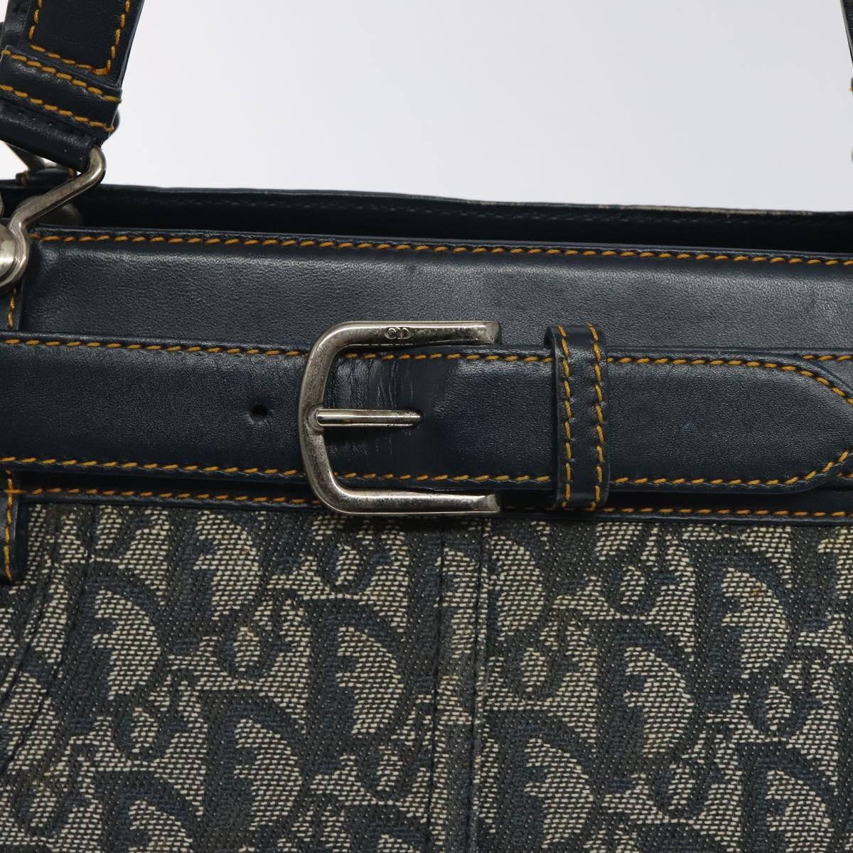 Christian Dior Trotter Canvas Hand Bag Navy