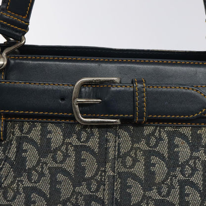 Christian Dior Trotter Canvas Hand Bag Navy