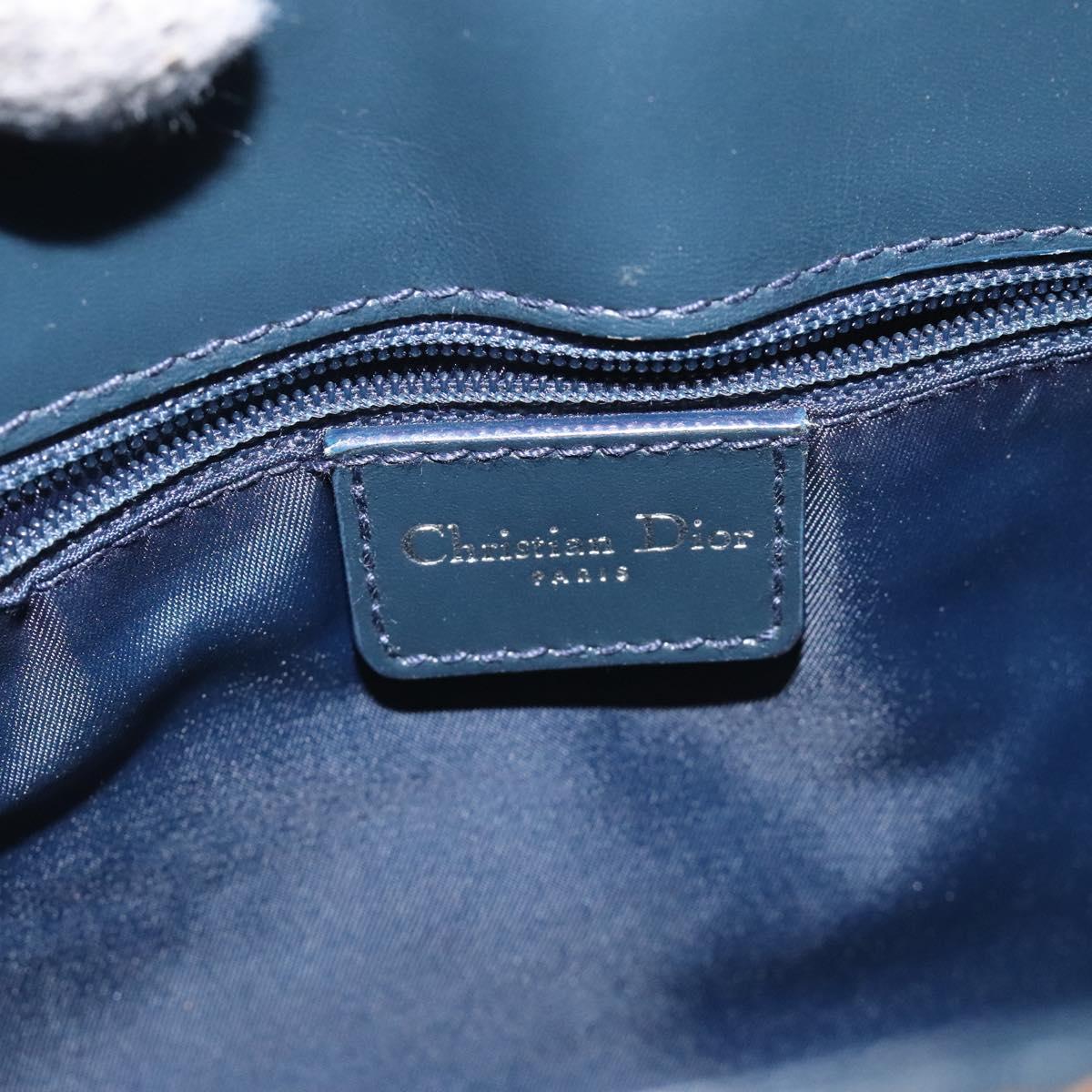 Christian Dior Trotter Canvas Hand Bag Navy