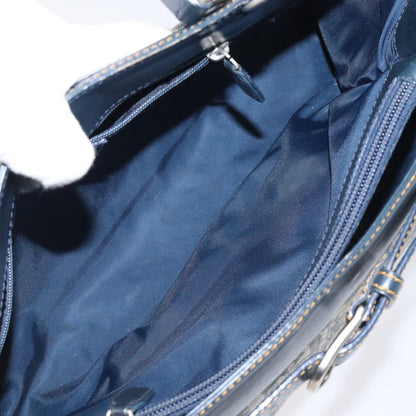 Christian Dior Trotter Canvas Hand Bag Navy