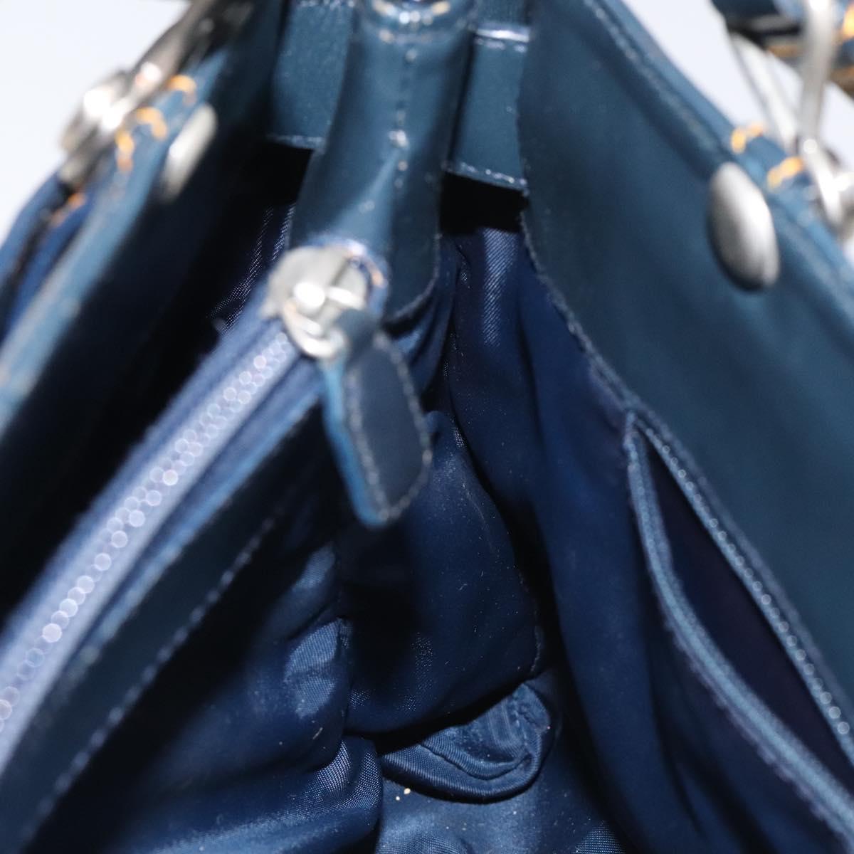 Christian Dior Trotter Canvas Hand Bag Navy