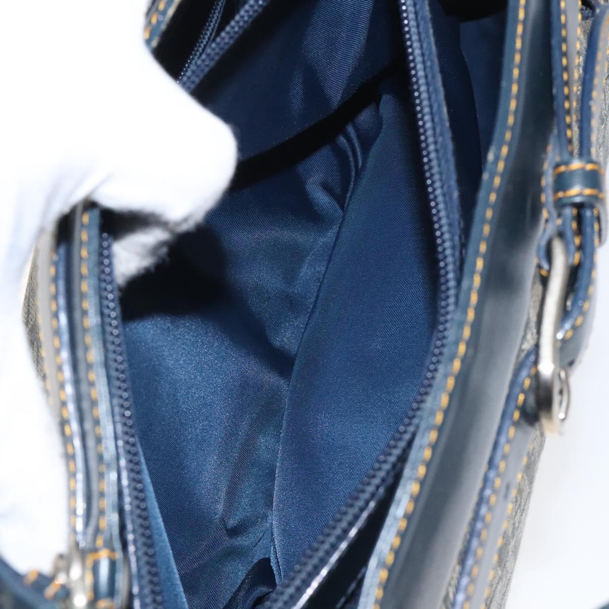 Christian Dior Trotter Canvas Hand Bag Navy