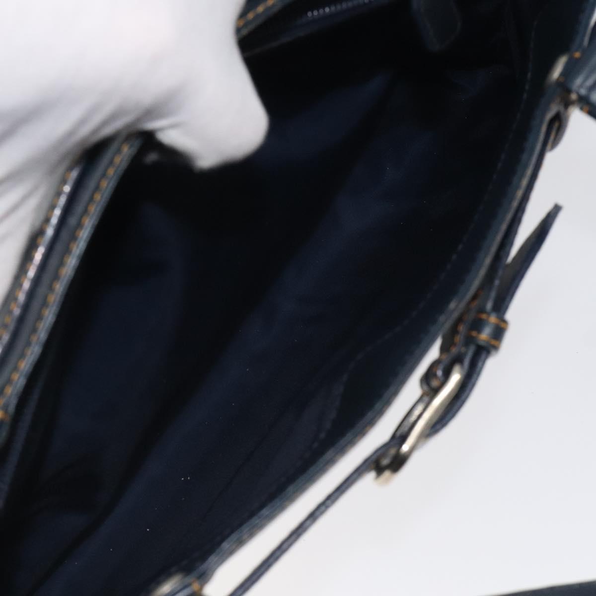 Christian Dior Trotter Canvas Hand Bag Navy