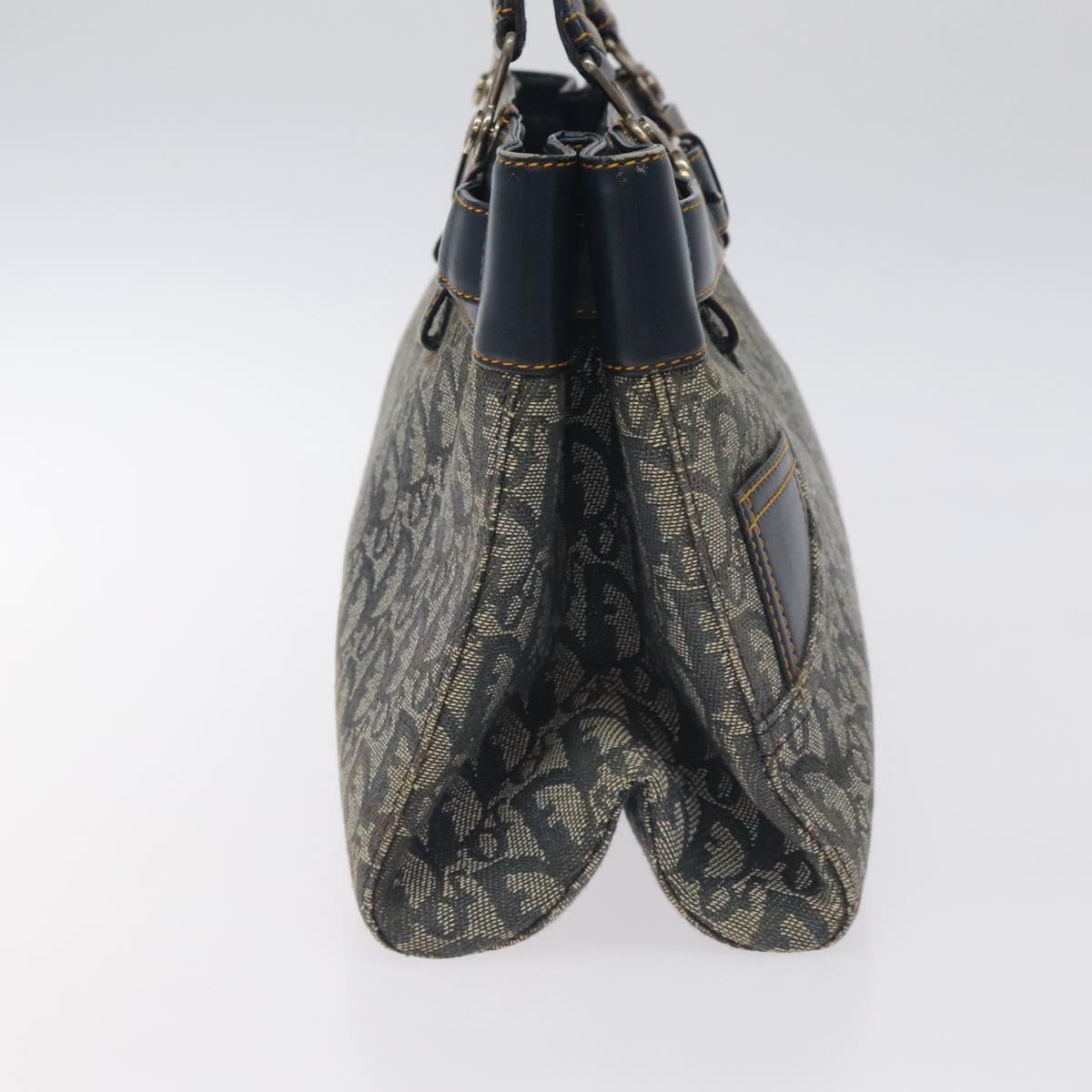 Christian Dior Trotter Canvas Hand Bag Navy