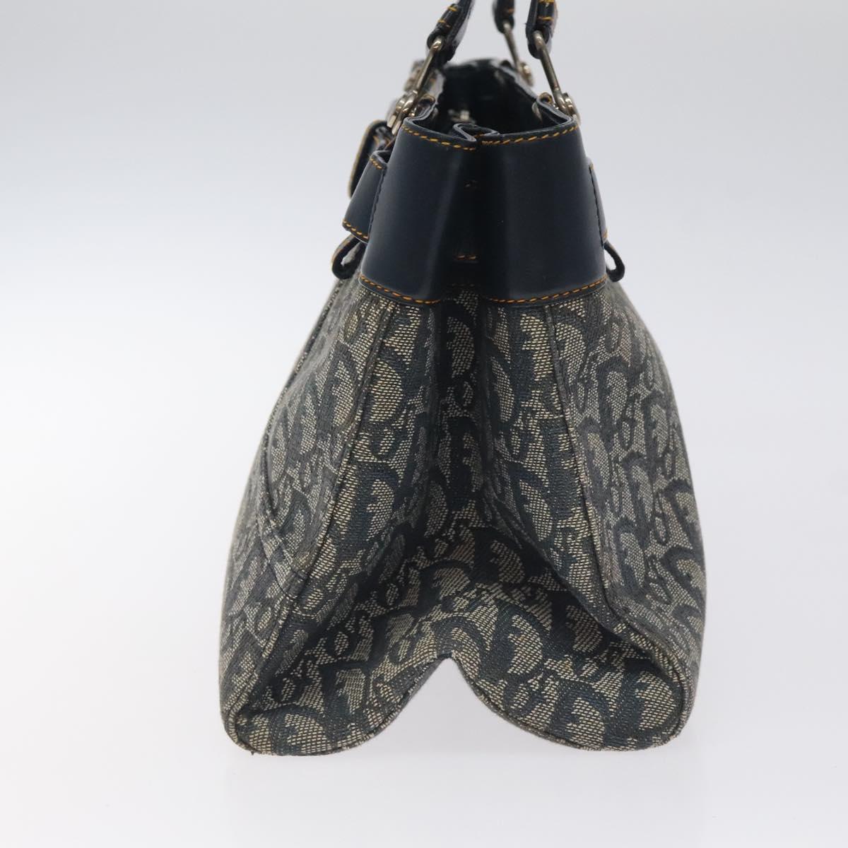 Christian Dior Trotter Canvas Hand Bag Navy