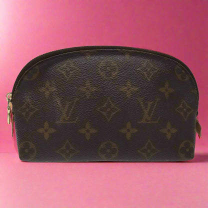 Louis Vuitton monogram handbag on a white background