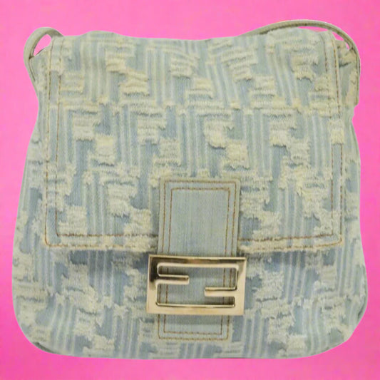 Fendi Mamma Baguette Denim