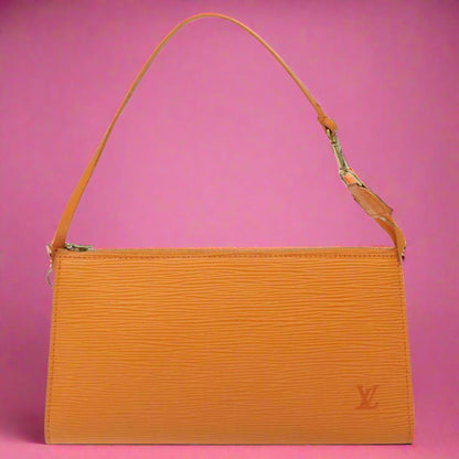 Louis Vuitton Epi Pochette Orange