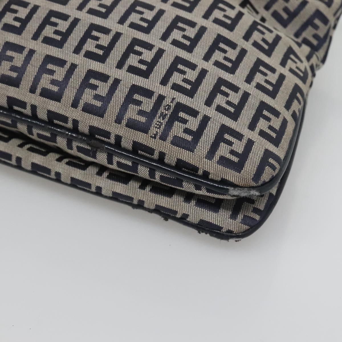 Fendi Zucchino Canvas Mamma Baguette Navy