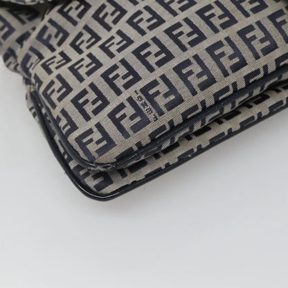Fendi Zucchino Canvas Mamma Baguette Navy