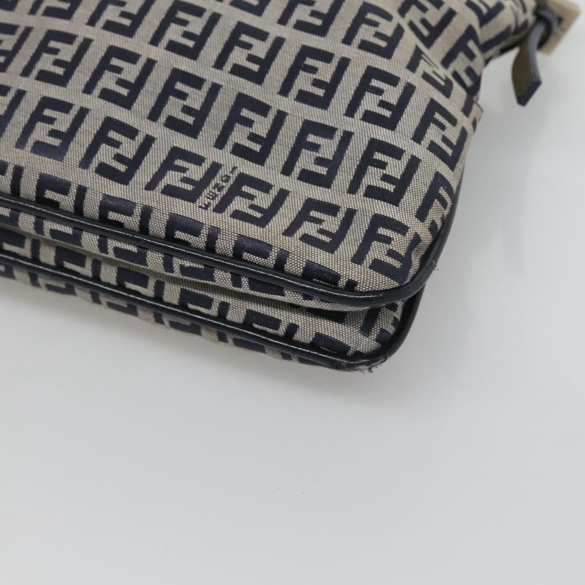 Fendi Zucchino Canvas Mamma Baguette Navy