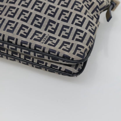 Fendi Zucchino Canvas Mamma Baguette Navy