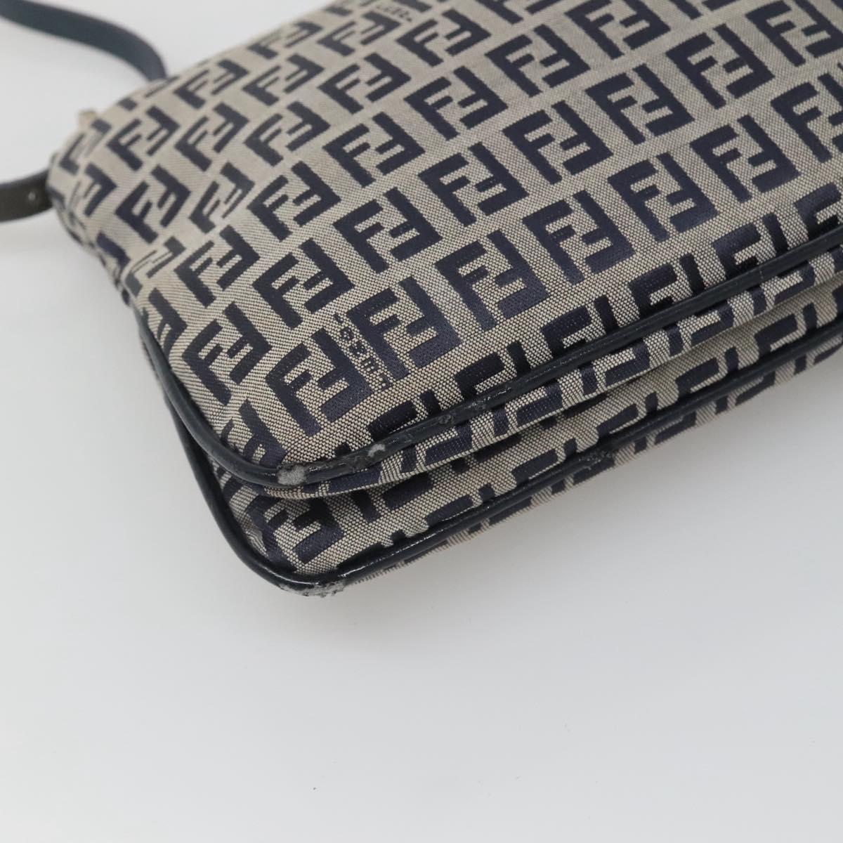 Fendi Zucchino Canvas Mamma Baguette Navy