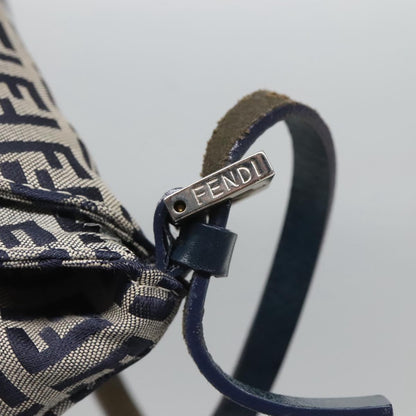 Fendi Zucchino Canvas Mamma Baguette Navy
