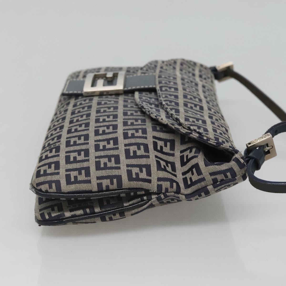 Fendi Zucchino Canvas Mamma Baguette Navy