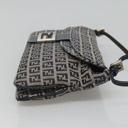 Fendi Zucchino Canvas Mamma Baguette Navy