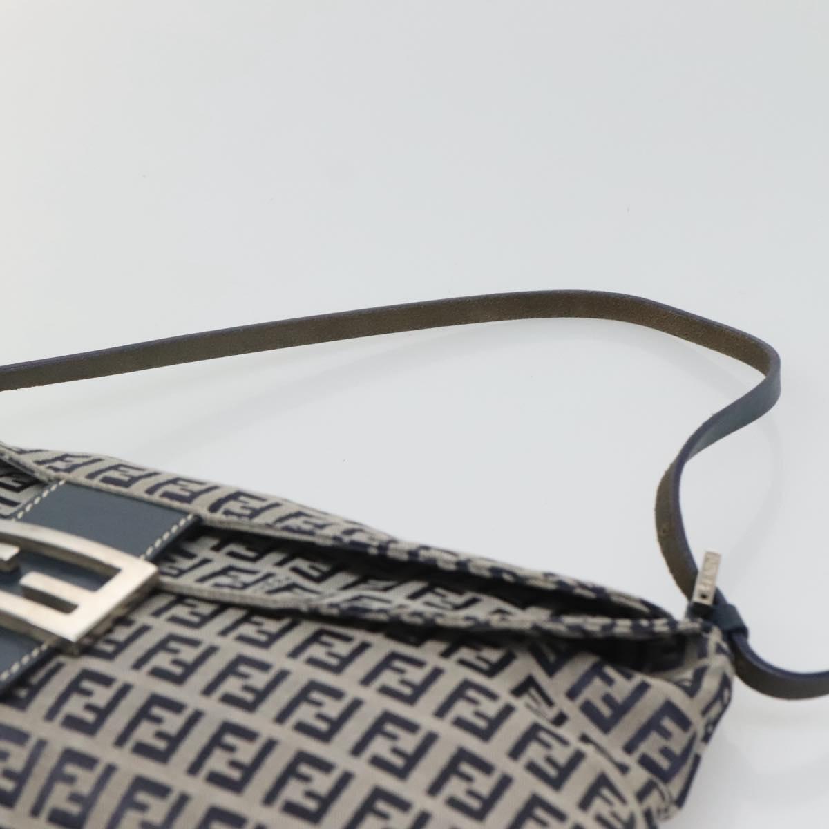 Fendi Zucchino Canvas Mamma Baguette Navy