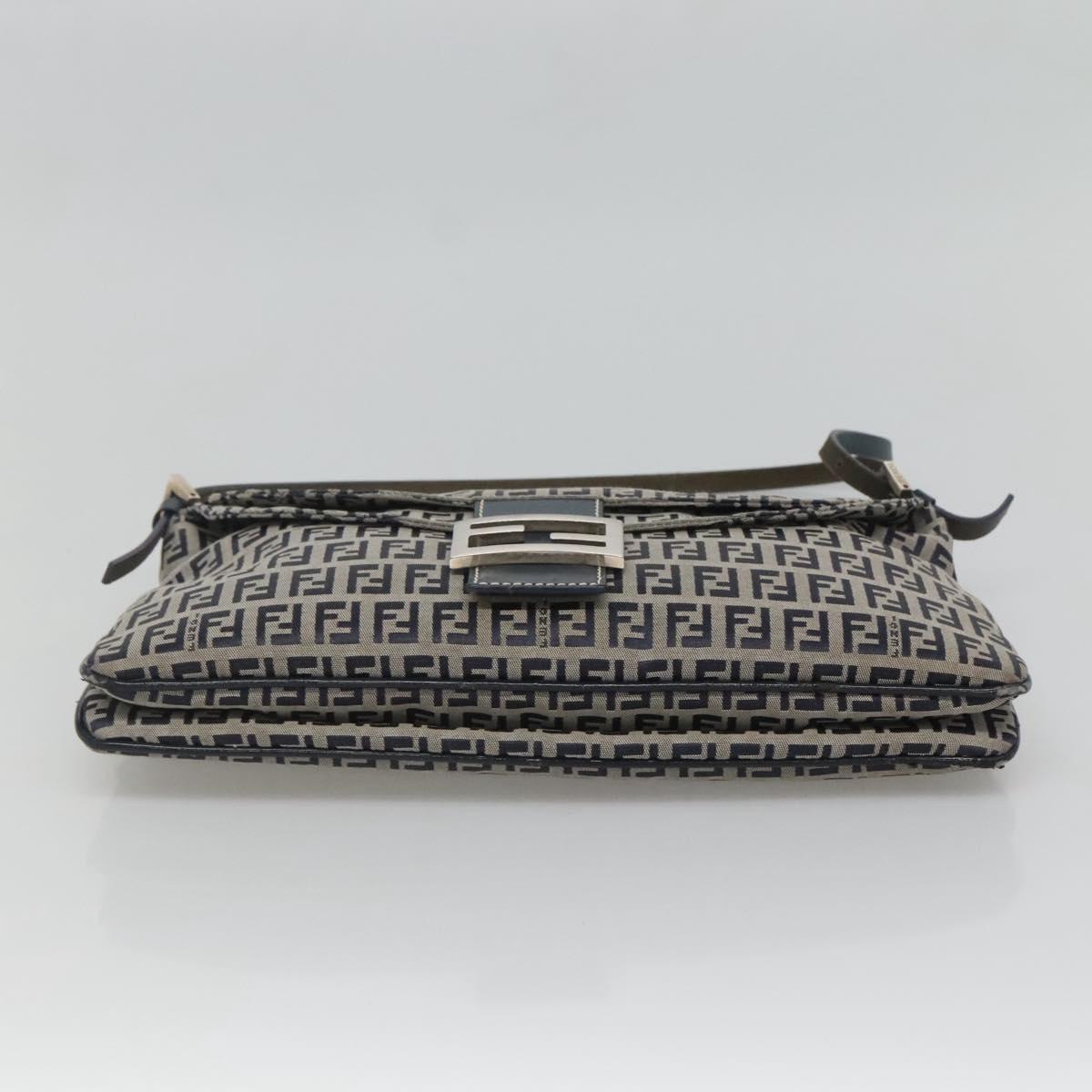 Fendi Zucchino Canvas Mamma Baguette Navy