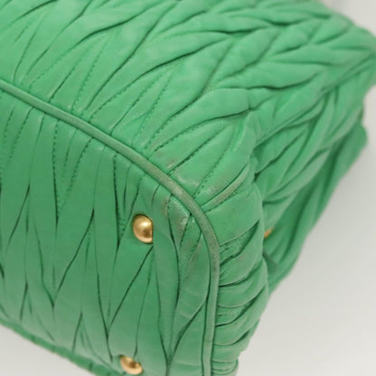 Miu Miu Matelasse Green
