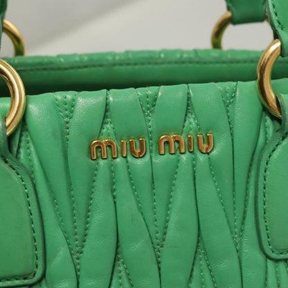 Miu Miu Matelasse Green