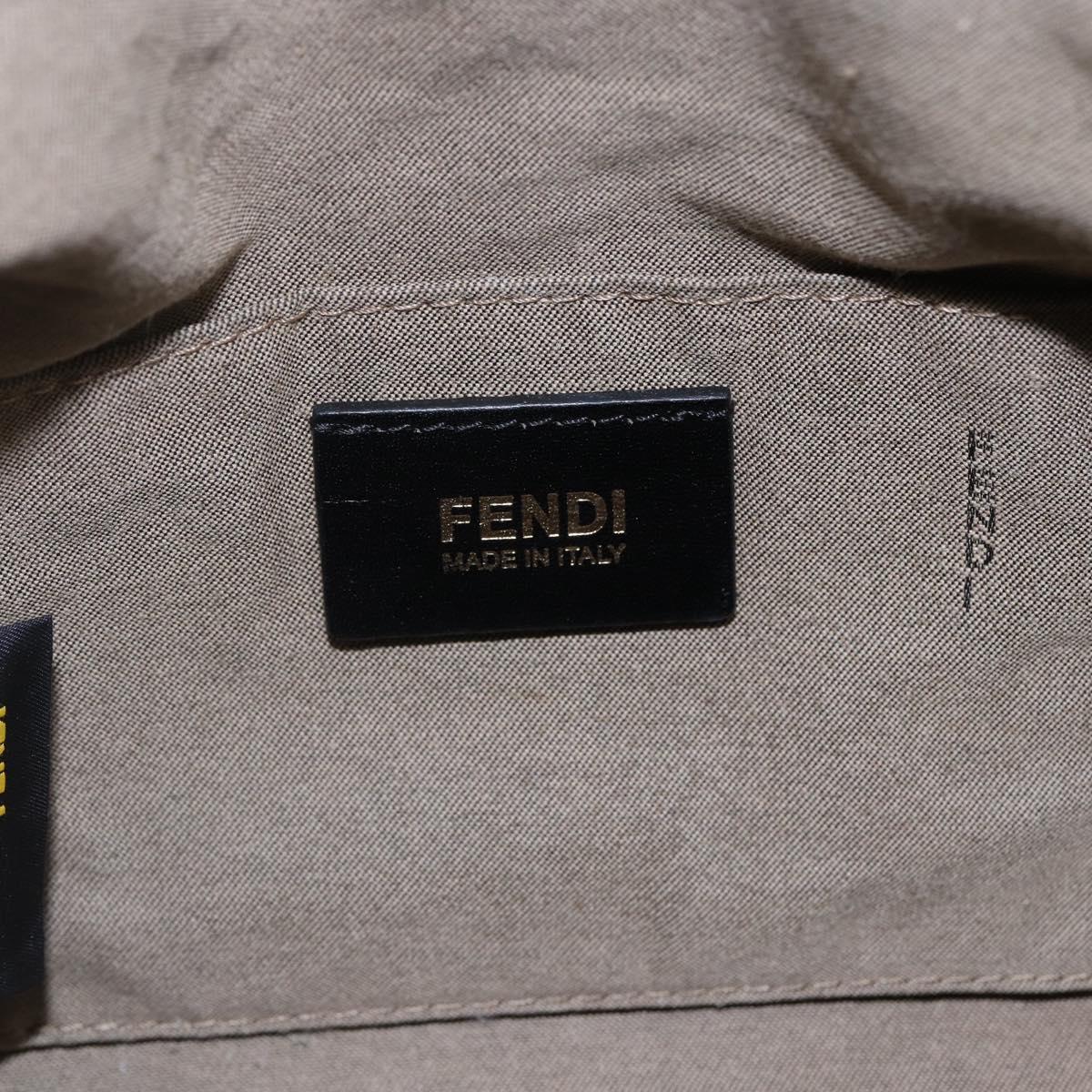 Fendi Floral Zucca Canvas Mini Boston Bag