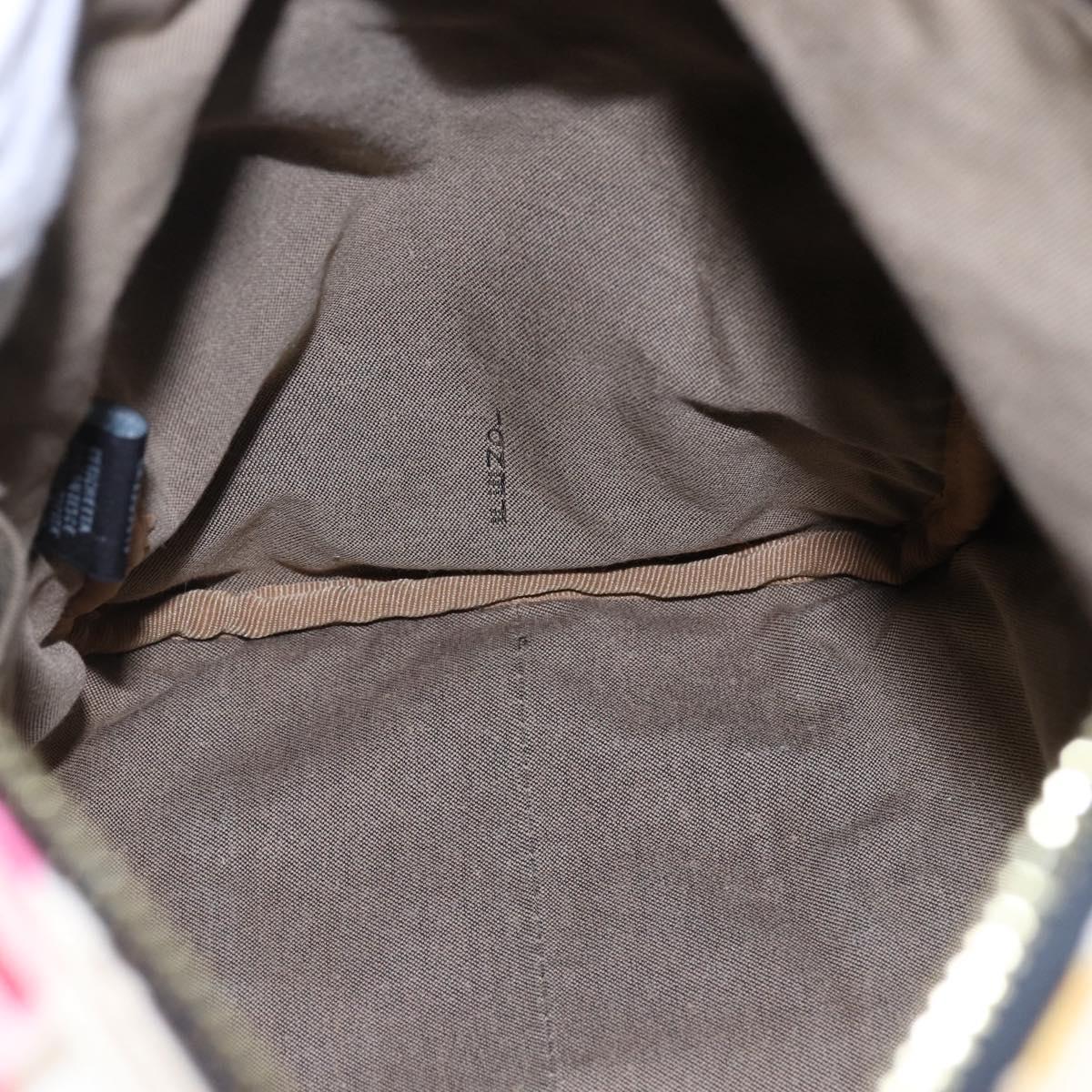 Fendi Floral Zucca Canvas Mini Boston Bag