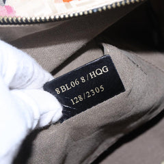 Fendi Floral Zucca Canvas Mini Boston Bag