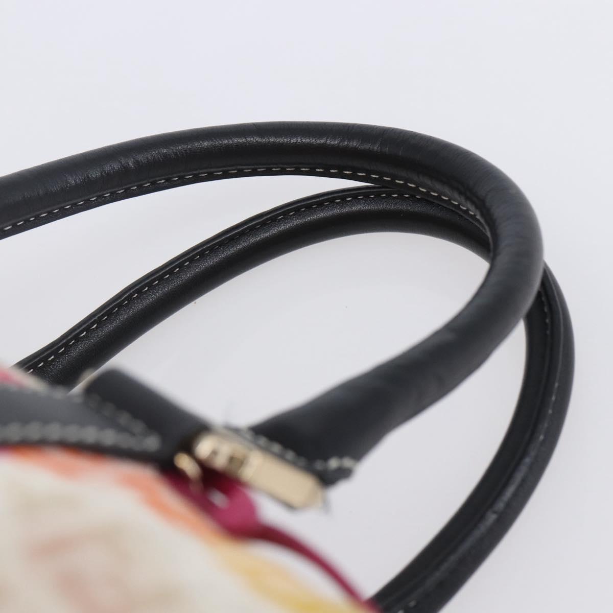 Fendi Floral Zucca Canvas Mini Boston Bag