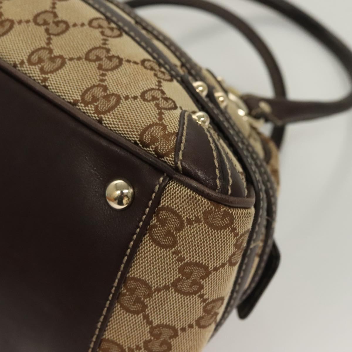 Gucci GG Canvas Bamboo Horsebit Shoulder Bag