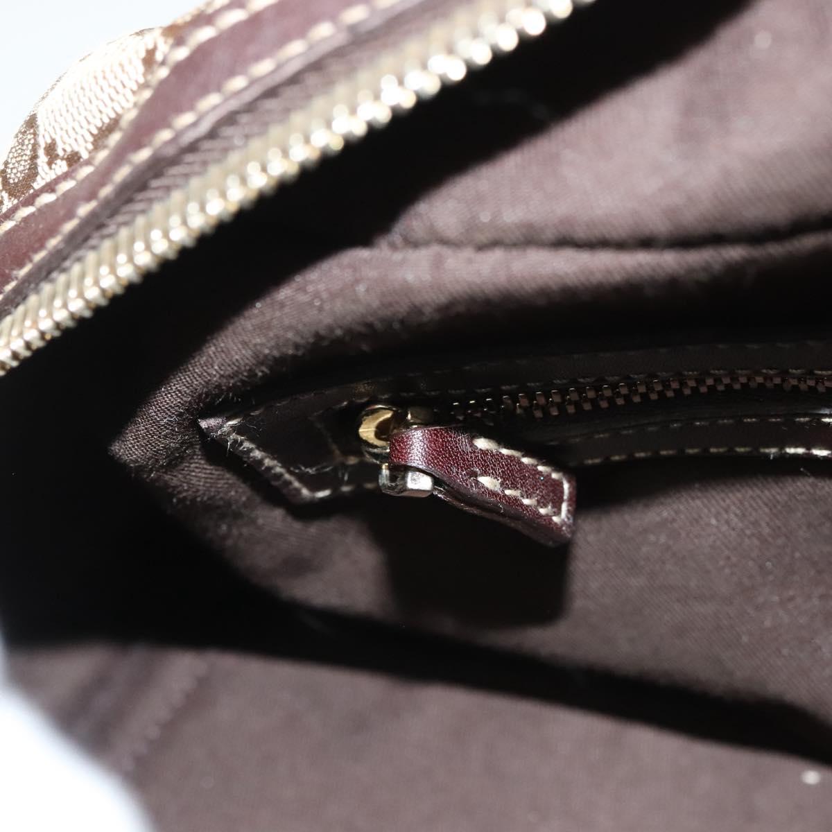 Gucci GG Canvas Bamboo Horsebit Shoulder Bag