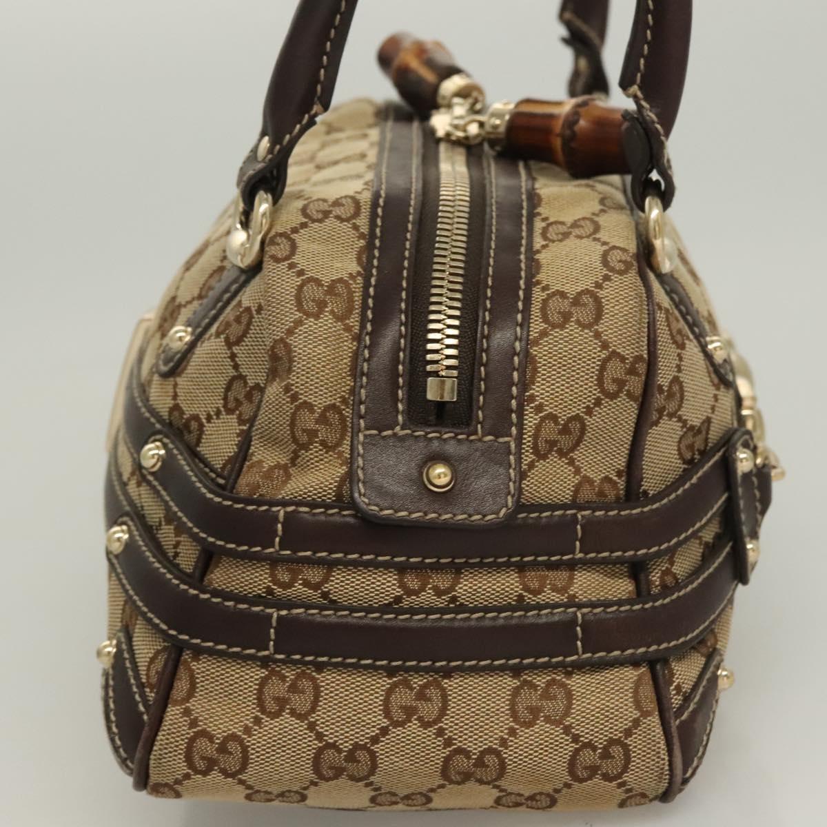 Gucci GG Canvas Bamboo Horsebit Shoulder Bag