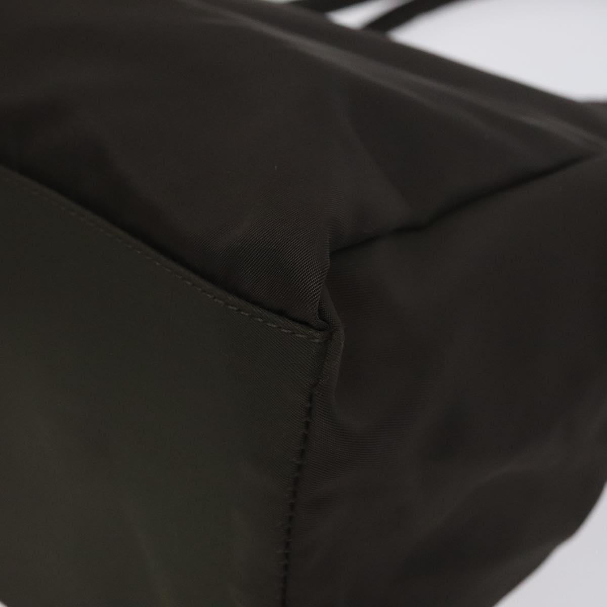 Prada Nylon Khaki Silver